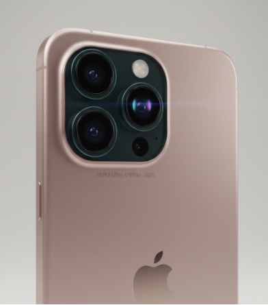 iPhone 17 triple rear camera with AI enhancements